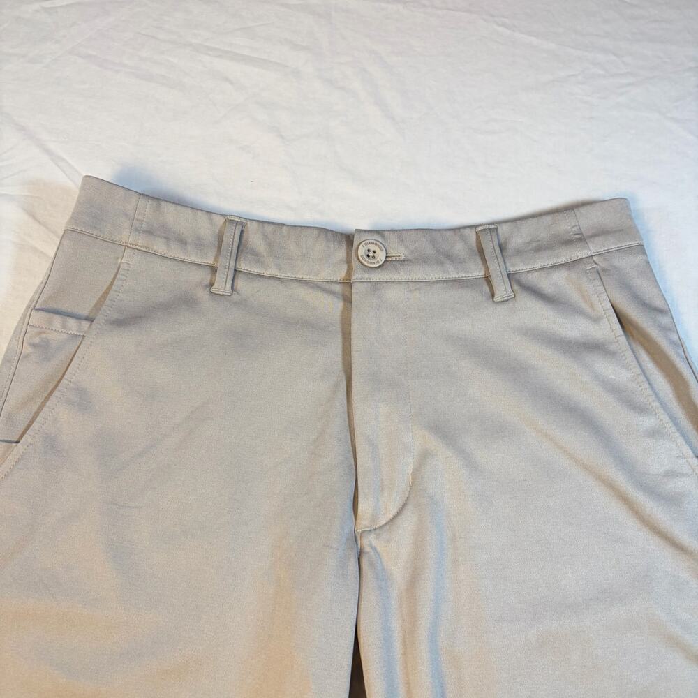 7 Diamonds Mens A game performance tan khaki shorts. Size 30. Golf, Tennis - Picture 5 of 6